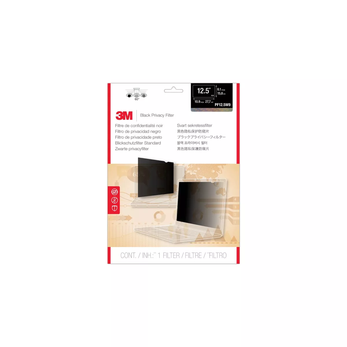 3M - Filtro Privacidad Para Pantallas Portátil 12" barato