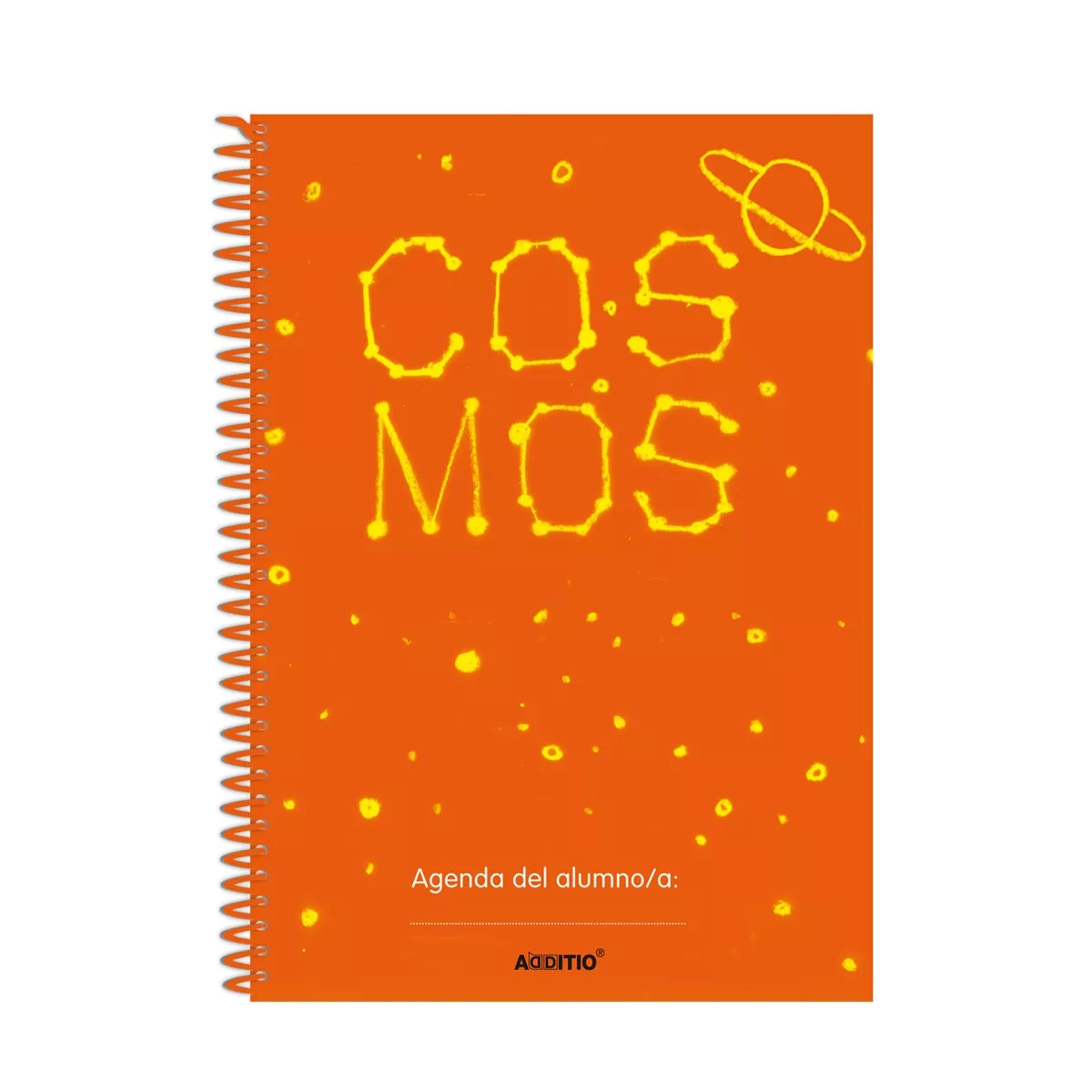 Additio - Agenda Cosmos, Curso Escolar, Anotaciones Por Fecha, Formato Din A5 O Cuarto, Naranja En Oferta Additio - Agenda Cosmos
