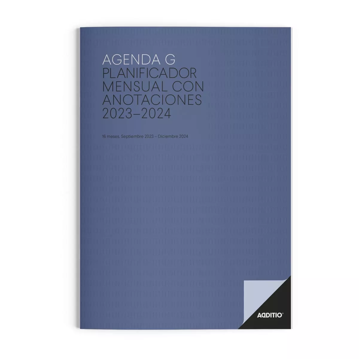 Additio - Agenda G, Curso 2023-2024, Mes Vista, Tamaño 19.5 X 28.5 Cm, , Azul, Castellano En Oferta Additio - Agenda G