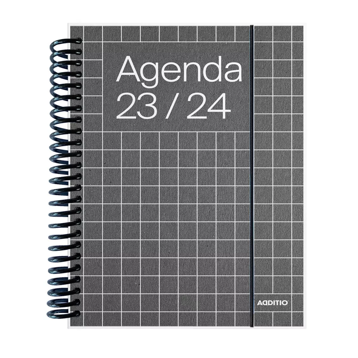 Additio - Agenda Universal, Curso 2023-2024, Día Página , Tamaño 12.5 X 17, , Negro, Castellano En Oferta Additio - Agenda Universal