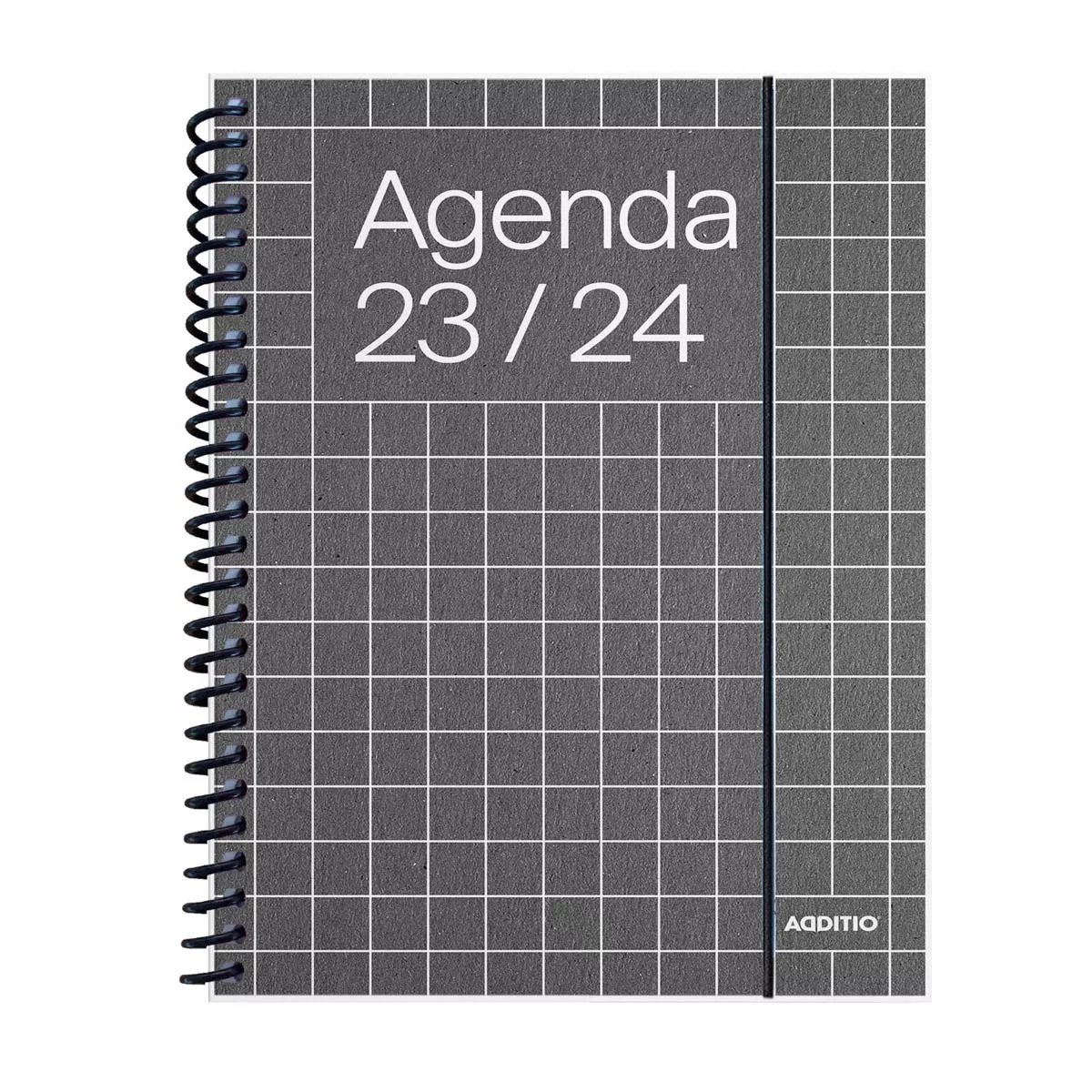 Additio - Agenda Universal, Curso 2023-2024, Semana Vista Mini, Tamaño 12.5 X 17, , Negro, Castellano En Oferta Additio - Agenda Universal