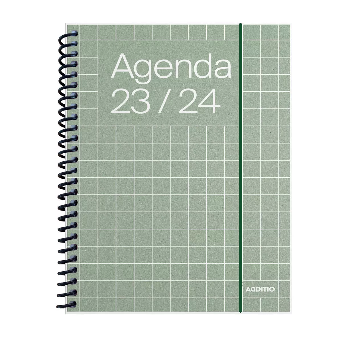 Additio - Agenda Universal, Curso 2023-2024, Semana Vista Mini, Tamaño 12.5 X 17, , Verde, Castellano En Oferta Additio - Agenda Universal