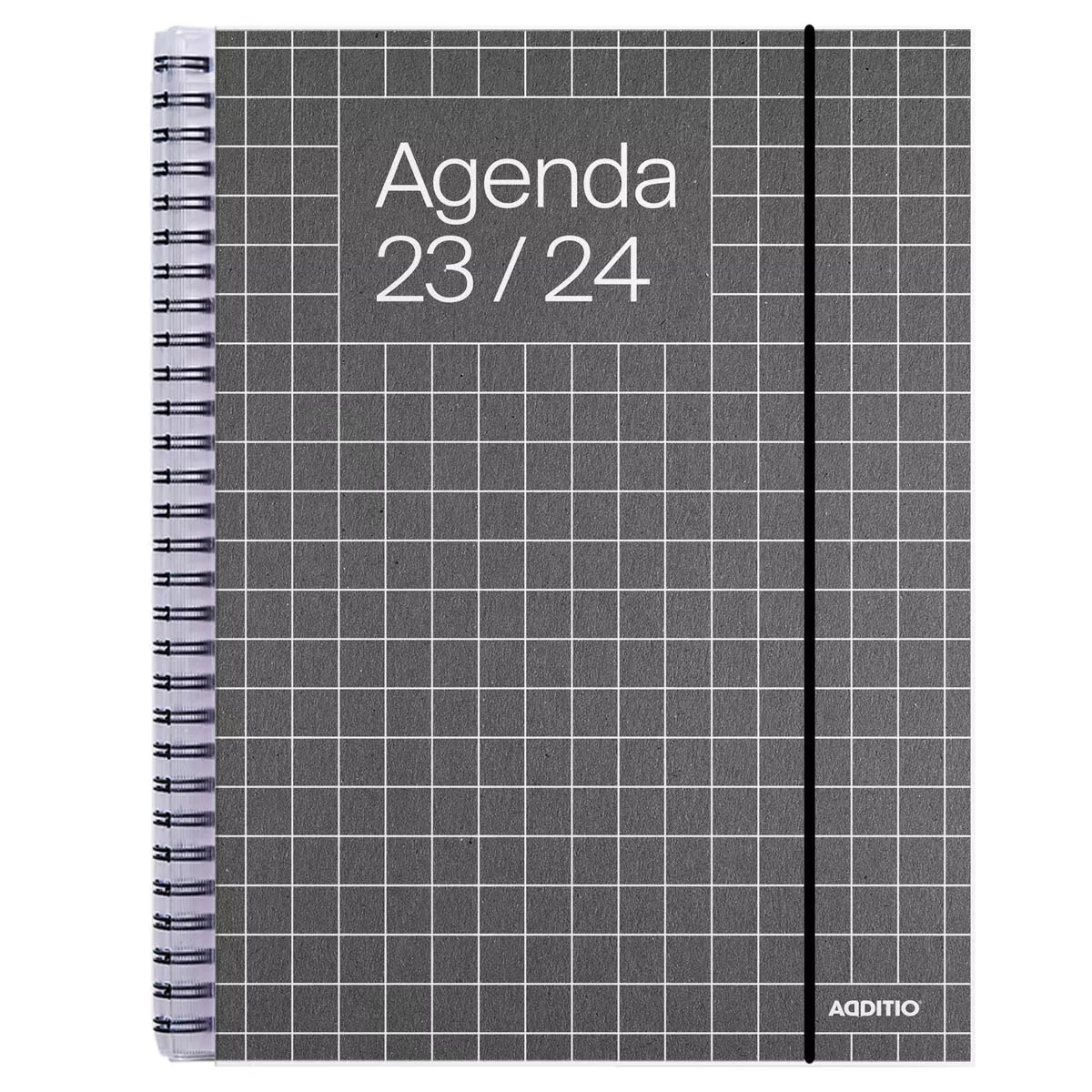 Additio - Agenda Universal, Curso 2023-2024, Semana Vista, Tamaño 16.5 X 21.5, , Negro, Castellano En Oferta Additio - Agenda Universal