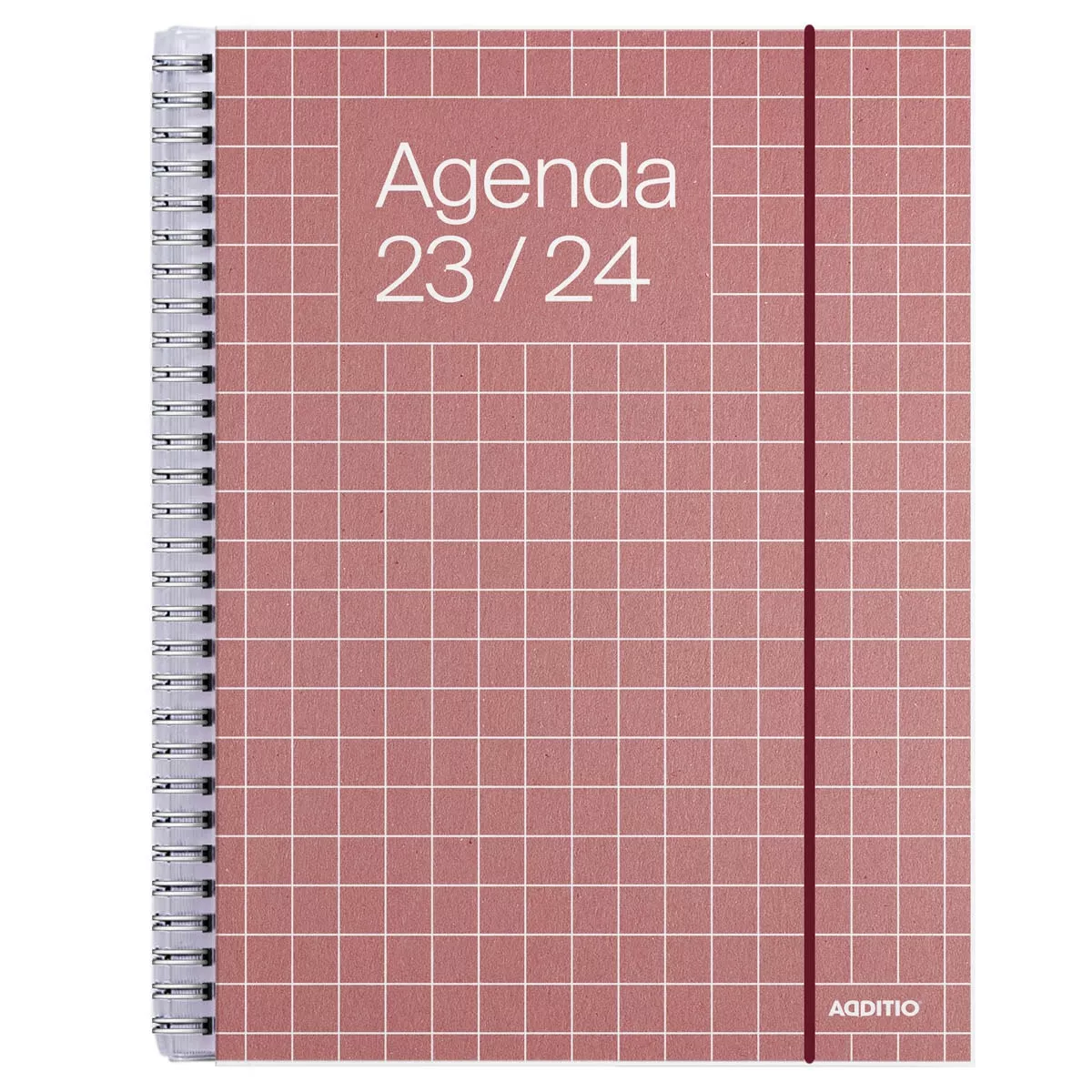 Additio - Agenda Universal, Curso 2023-2024, Semana Vista, Tamaño 16.5 X 21.5, , Rojo, Castellano En Oferta Additio - Agenda Universal