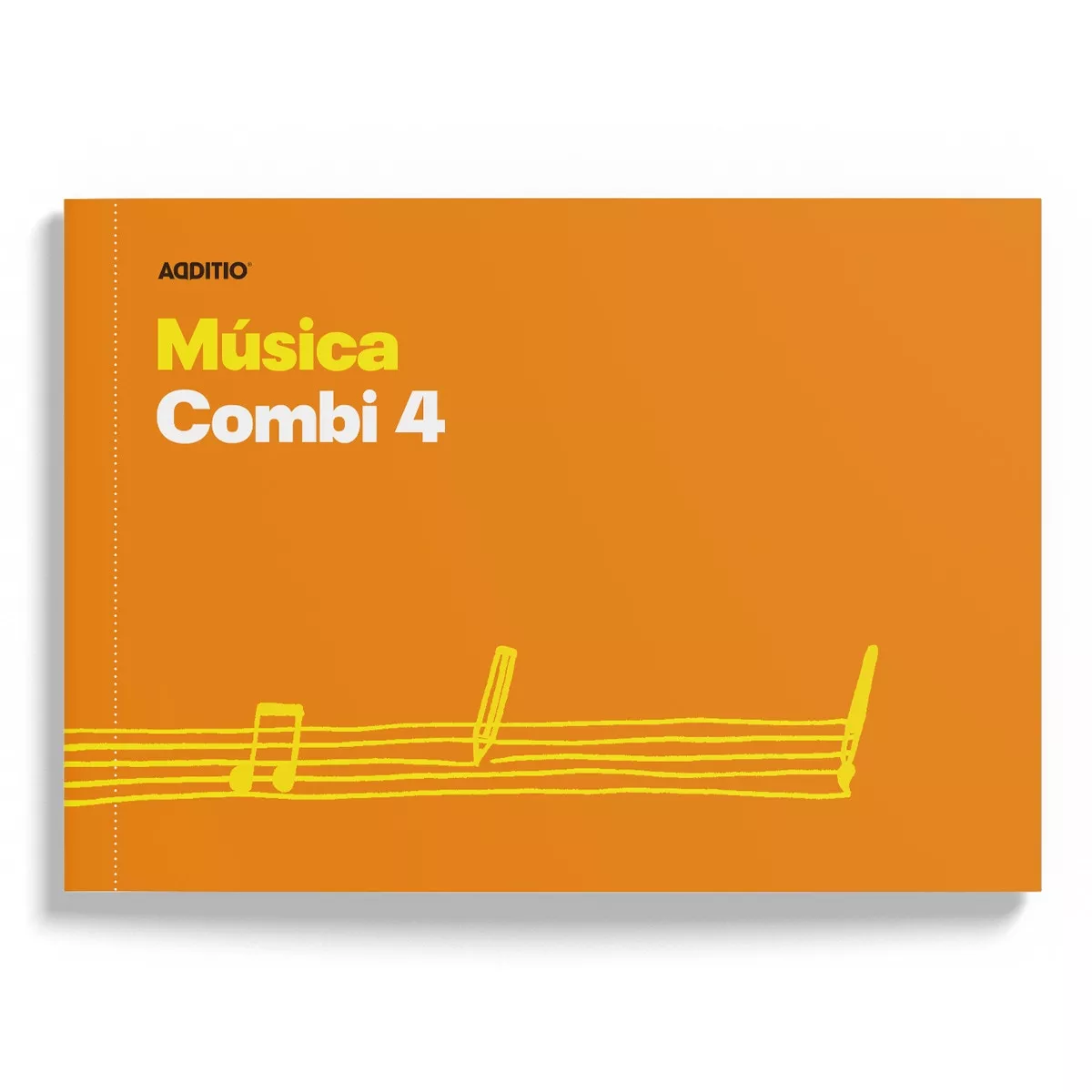 Additio - Cuaderno De Música Combi 4 24 X 168 Cm Naranja barato