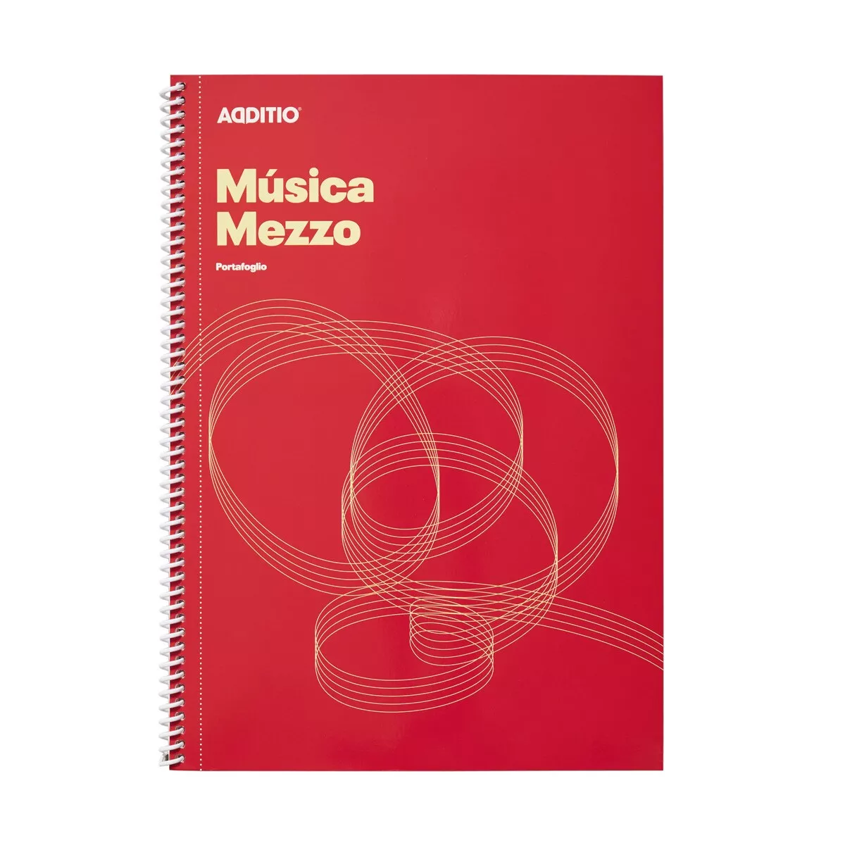 Additio - Cuaderno De Música Mezzo 21 X 297 Cm Rojo barato