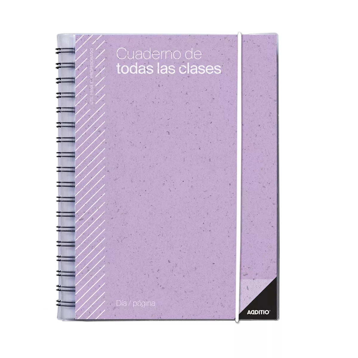 Additio - Cuaderno De Todas Las Clases Día Página 17 X 24 Cm Lila Castellano barato