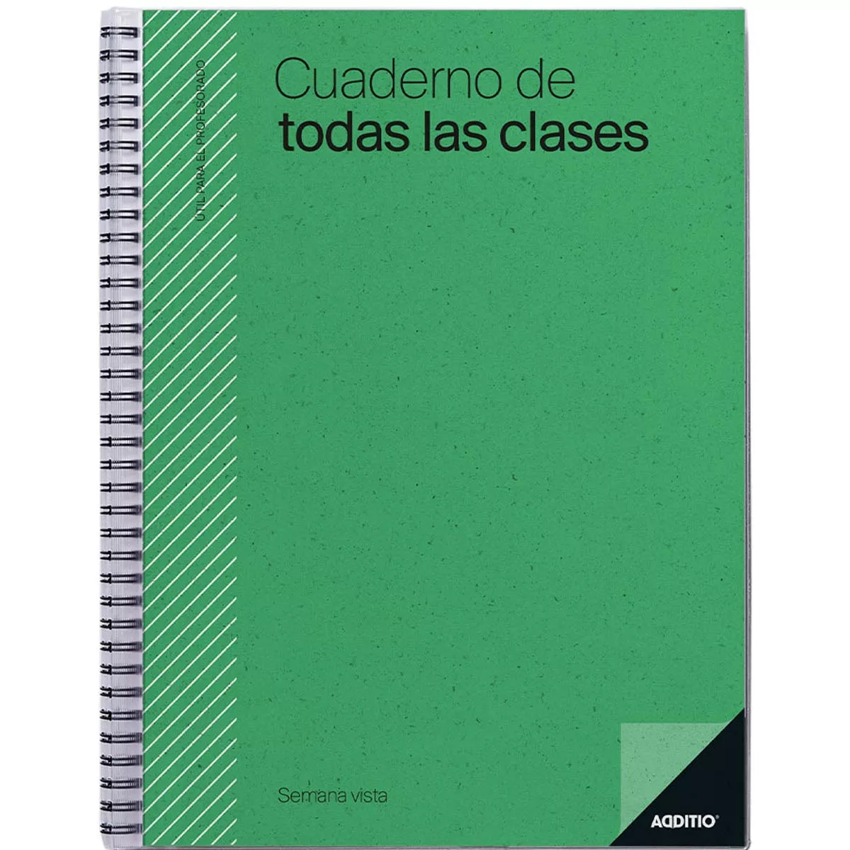 Additio - Cuaderno De Todas Las Clases Semana Vista 24 X 31 Cm Verde Castellano En Oferta Additio - Cuaderno De Todas Las Clases Semana Vista 24 X 31 Cm Verde Castellano Barato