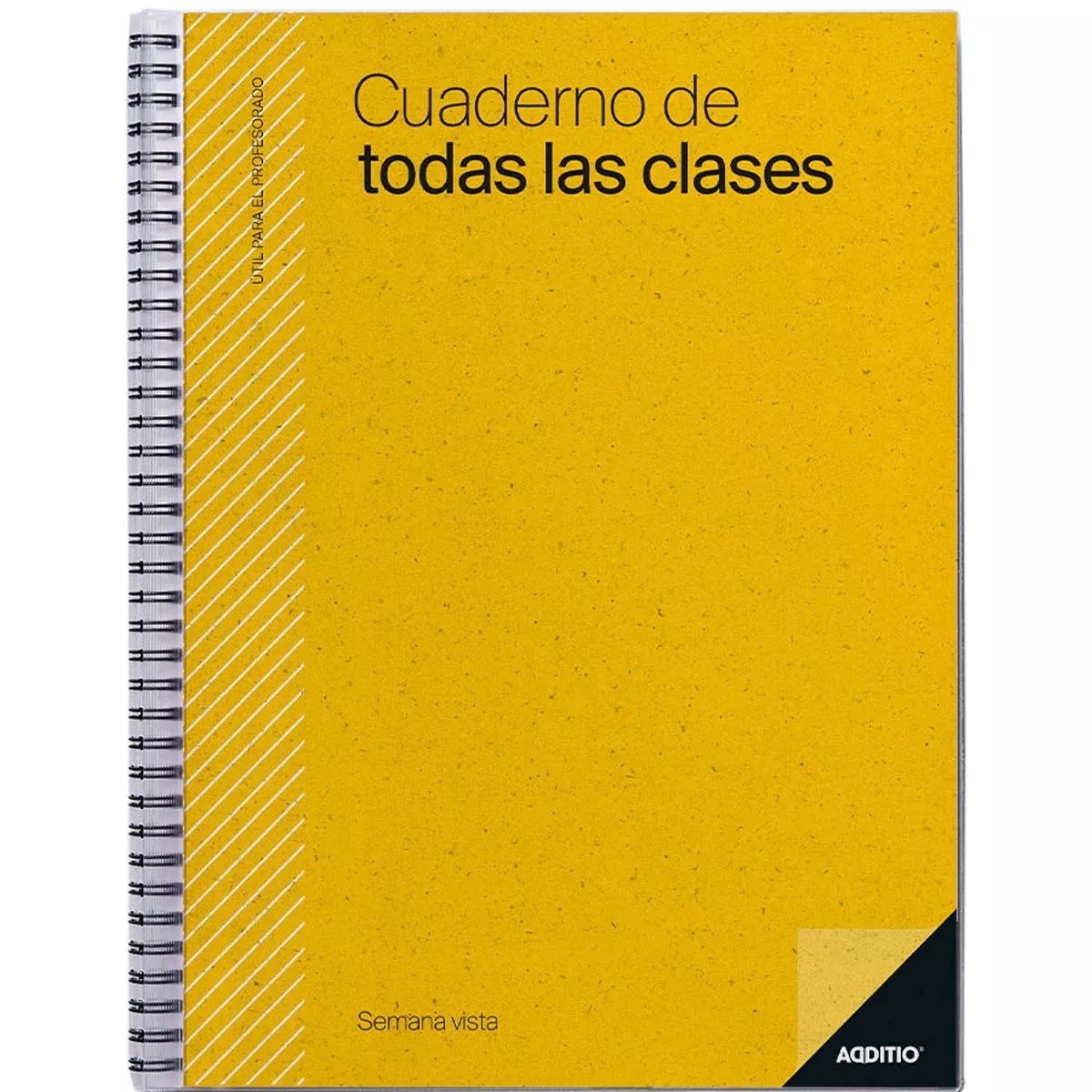 Additio - Cuaderno De Todas Las Clases Semana Vista, Tamaño 24 X 31 Cm, , Amarillo, Castellano En Oferta Additio - Cuaderno De Todas Las Clases Semana Vista