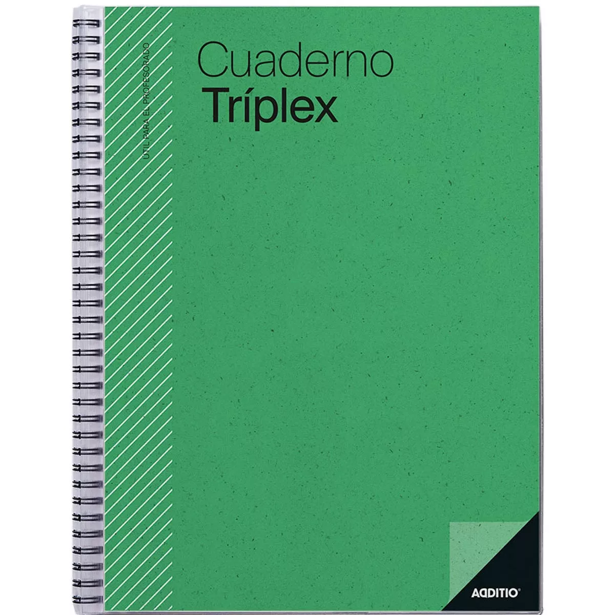 Additio - Cuaderno Tríplex 24 X 31 Cm Verde Castellano barato