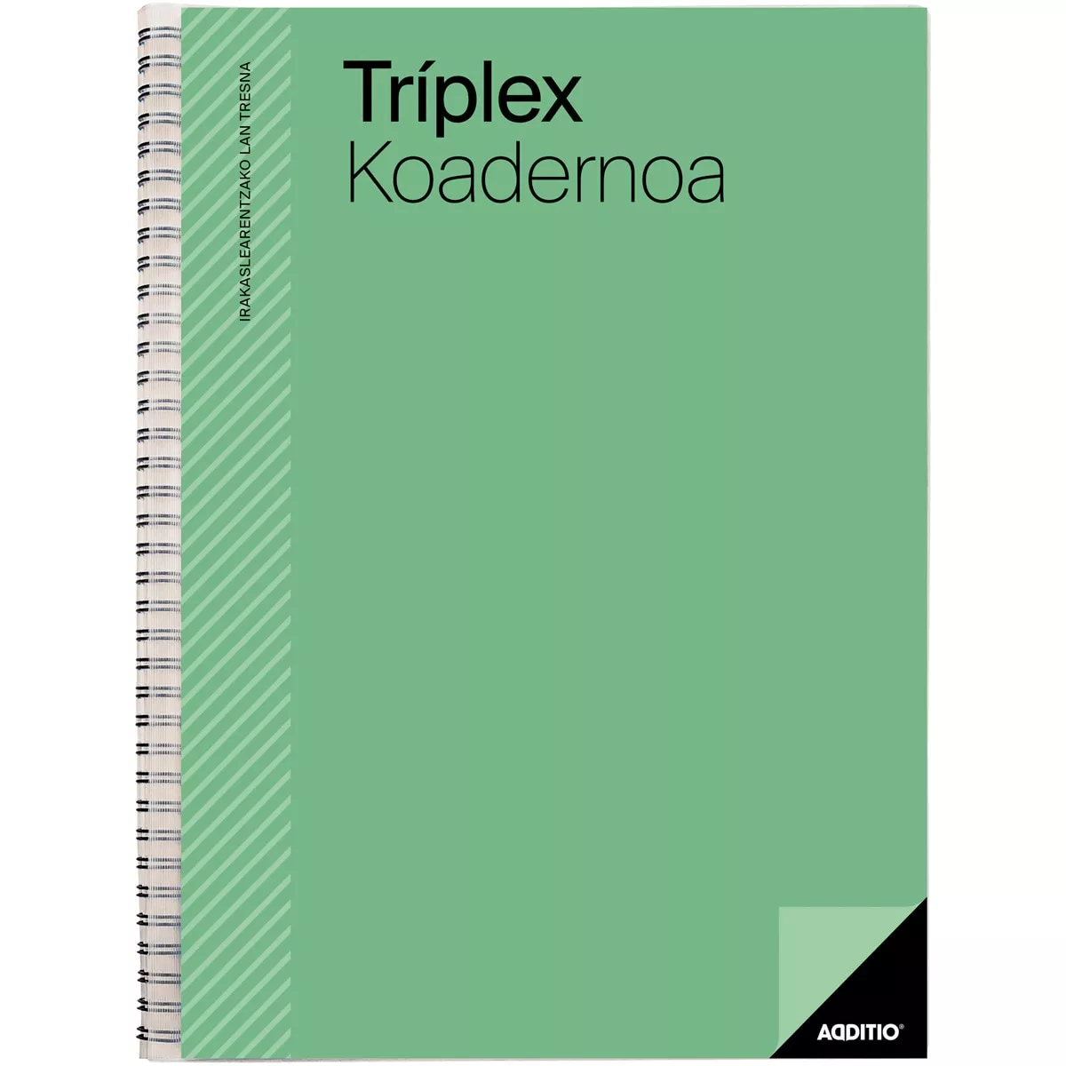Additio - Cuaderno Tríplex Verde Euskera En Oferta Additio - Cuaderno Tríplex Verde Euskera Barato