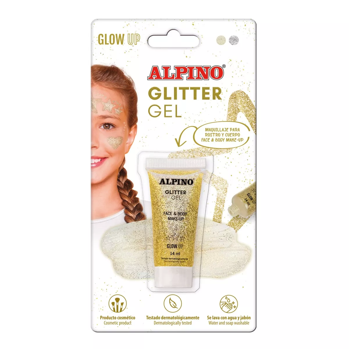 Alpino - Blister Maquillaje Gel Transparente Con Purpurina Glitter Oro En Oferta Alpino - Blister Maquillaje Gel Transparente Con Purpurina Glitter Oro Barato