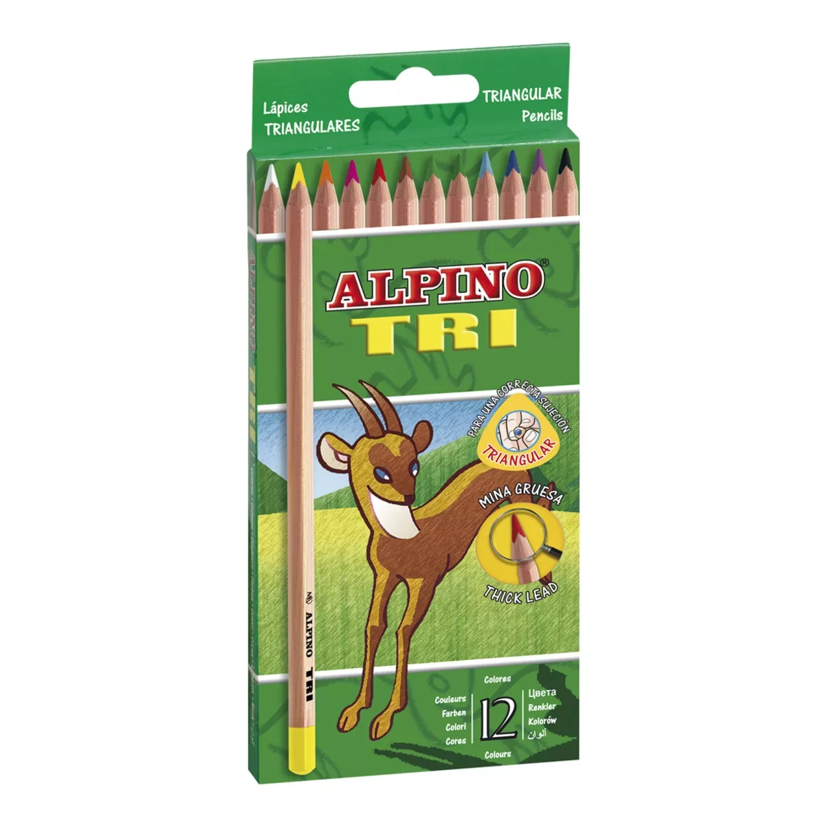 Alpino - Caja 12 Lápices Colores Tri En Oferta Alpino - Caja 12 Lápices Colores Tri Barato