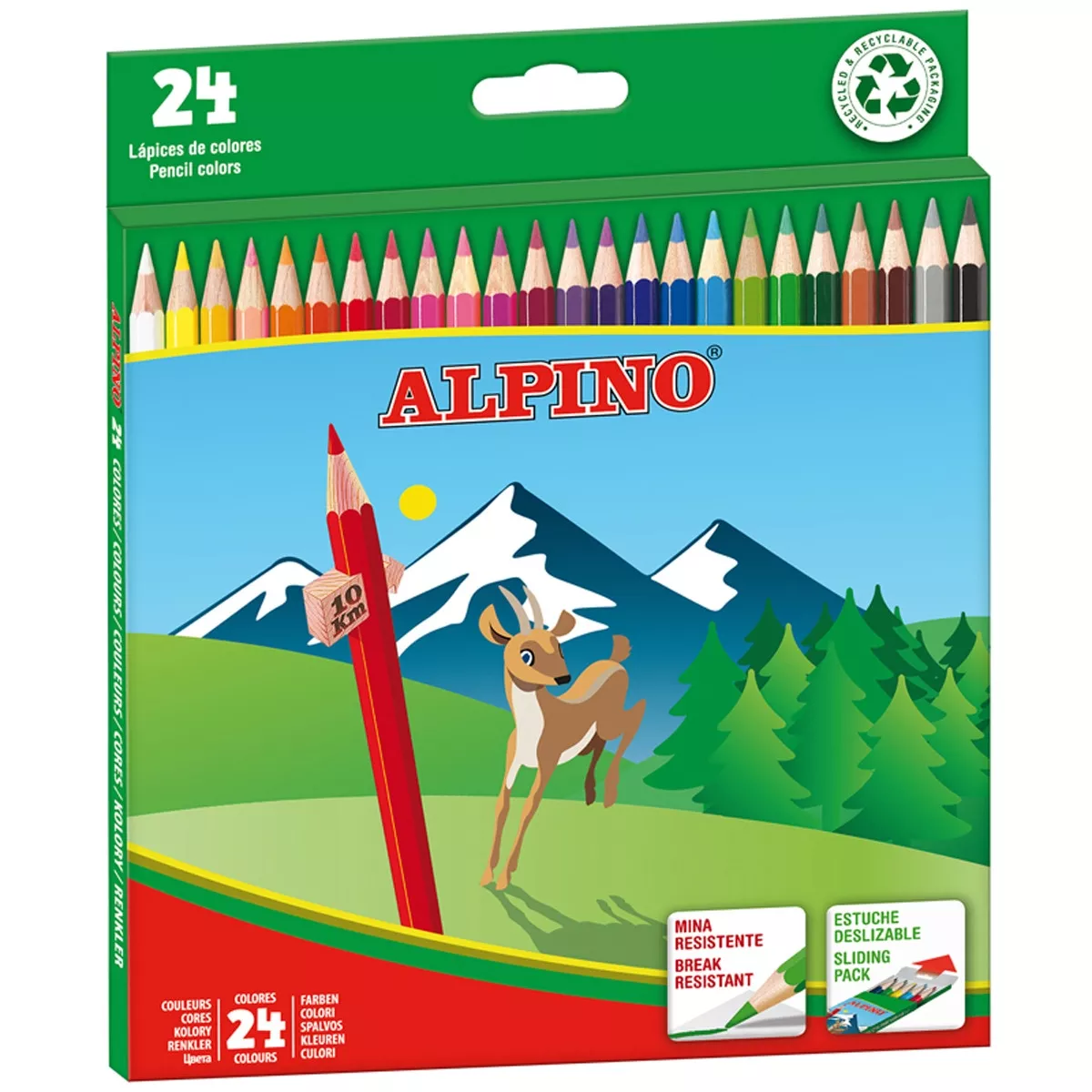 Alpino - Caja 24 Lápices Largos De Colores Wf En Oferta Alpino - Caja 24 Lápices Largos De Colores Wf Barato