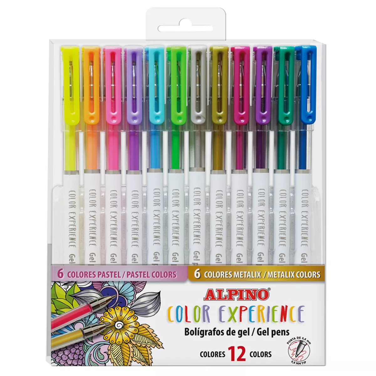 Alpino - Estuche 12 Especial Gel Pens (6 Metallic + 6 Pastel) Color Experience barato