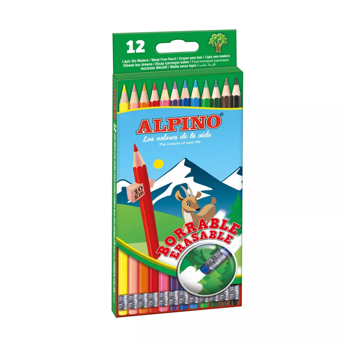 Alpino - Estuche 12 Lápices De Color Borrables En Oferta Alpino - Estuche 12 Lápices De Color Borrables Barato