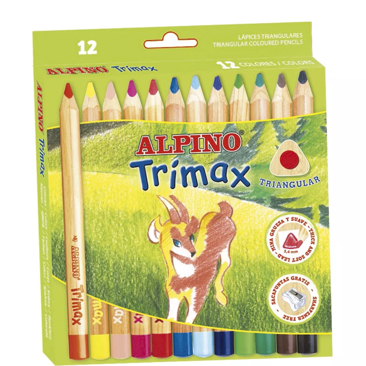 Alpino - Estuche De 12 Lápices Trimax barato