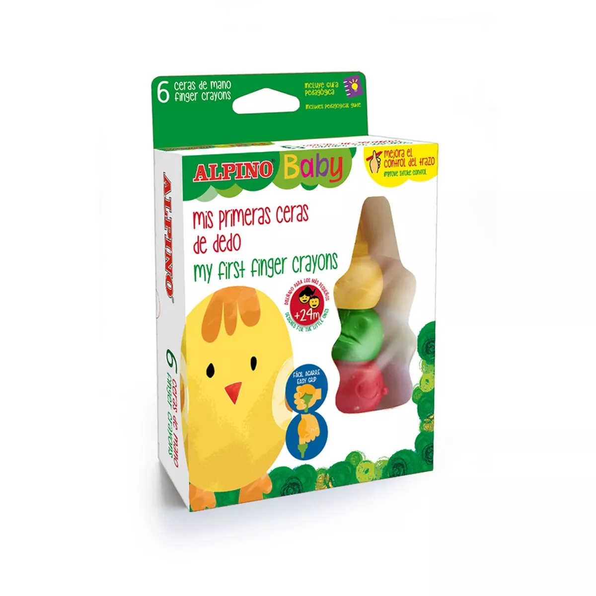 Alpino - Estuche De 6 Ceras De Mano Baby Multicolor En Oferta Alpino - Estuche De 6 Ceras De Mano Baby Multicolor Barato