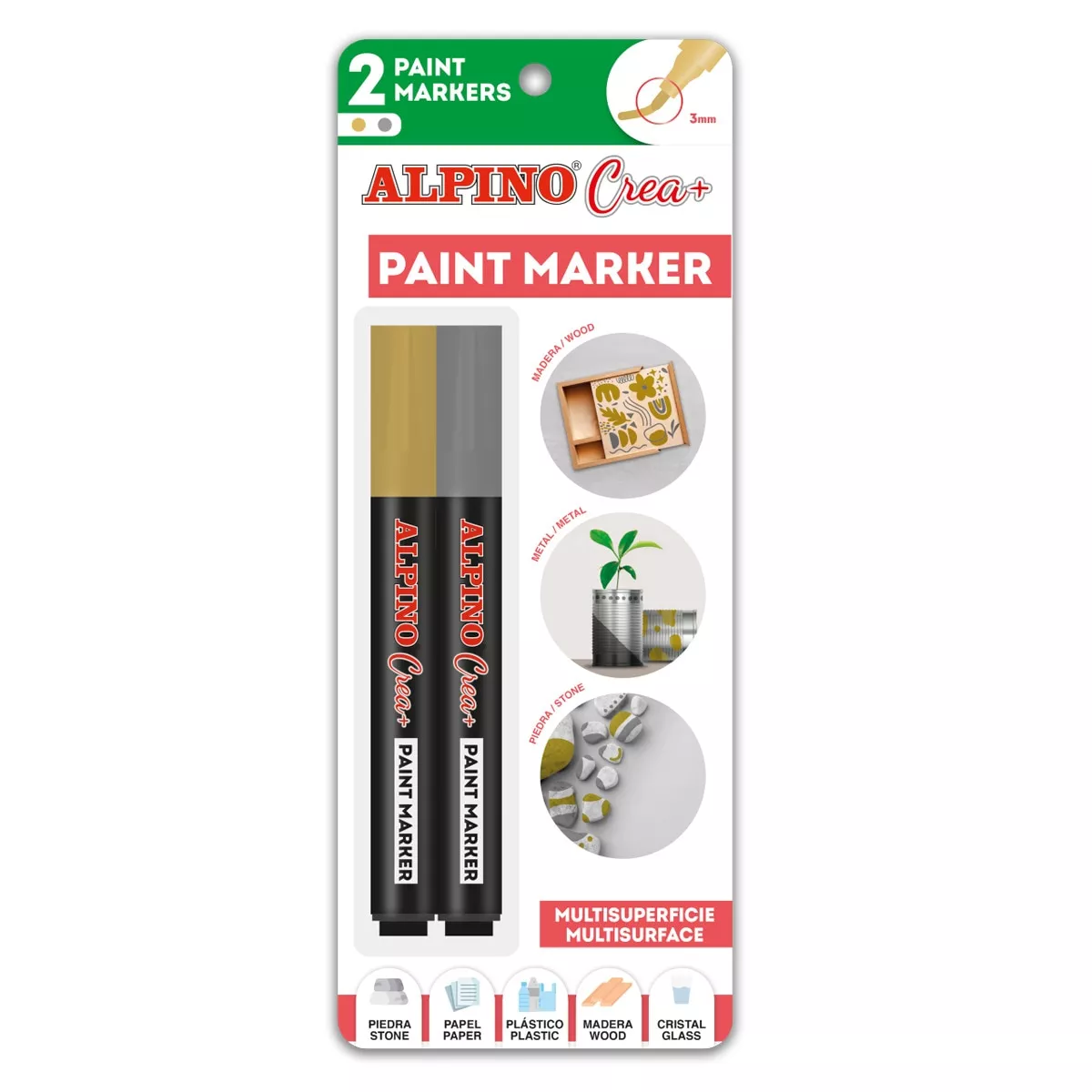 Alpino - Rotuladores Paint Marker Crea Oro Y Plata En Oferta Alpino - Rotuladores Paint Marker Crea Oro Y Plata Barato