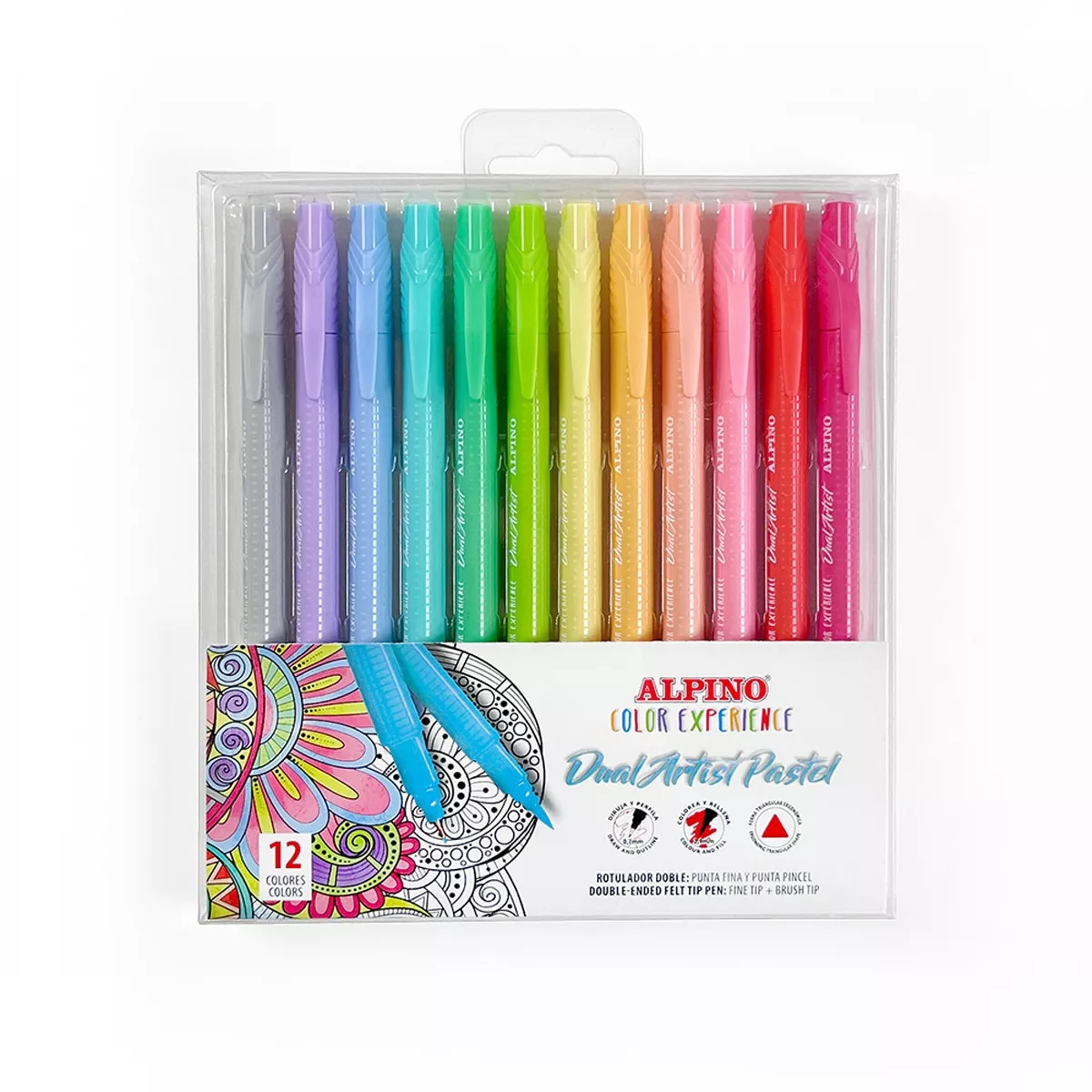 Alpino - Set 12 Rotuladores Dual Artist Color Experience Colores Pastel barato