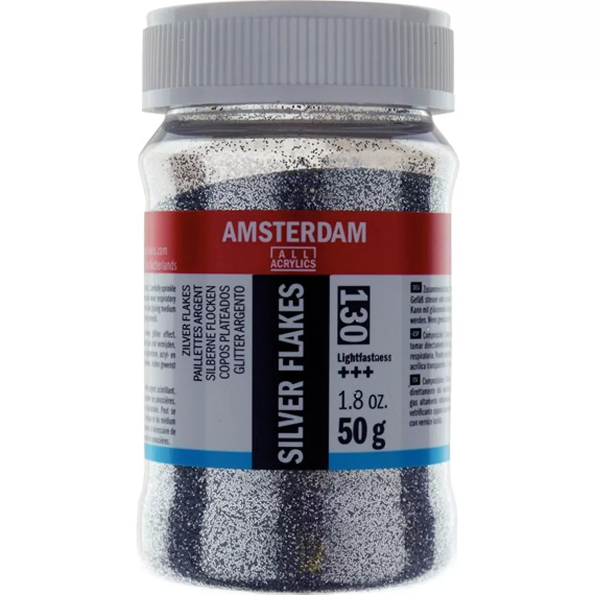 Amsterdam - Bote De Copos Plateados De 50 Grms Ámsterdam Multicolor En Oferta Amsterdam - Bote De Copos Plateados De 50 Grms Ámsterdam Multicolor Barato