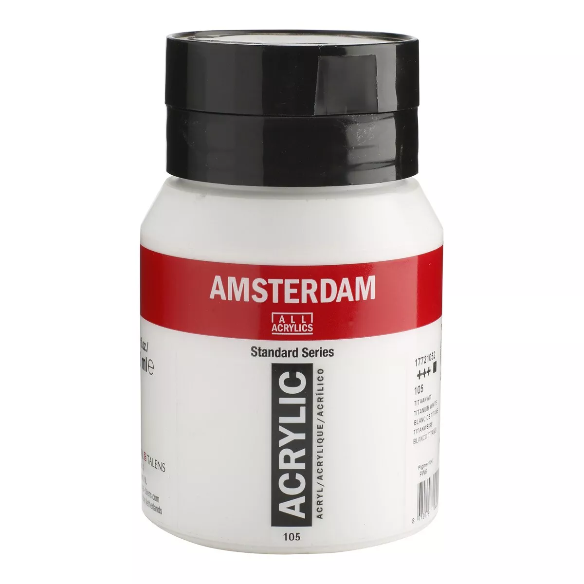 Amsterdam - Bote De Pintura Acrílica De 500 Ml Ámsterdam Color Blanco Titanio En Oferta Amsterdam - Bote De Pintura Acrílica De 500 Ml Ámsterdam Color Blanco Titanio Barato