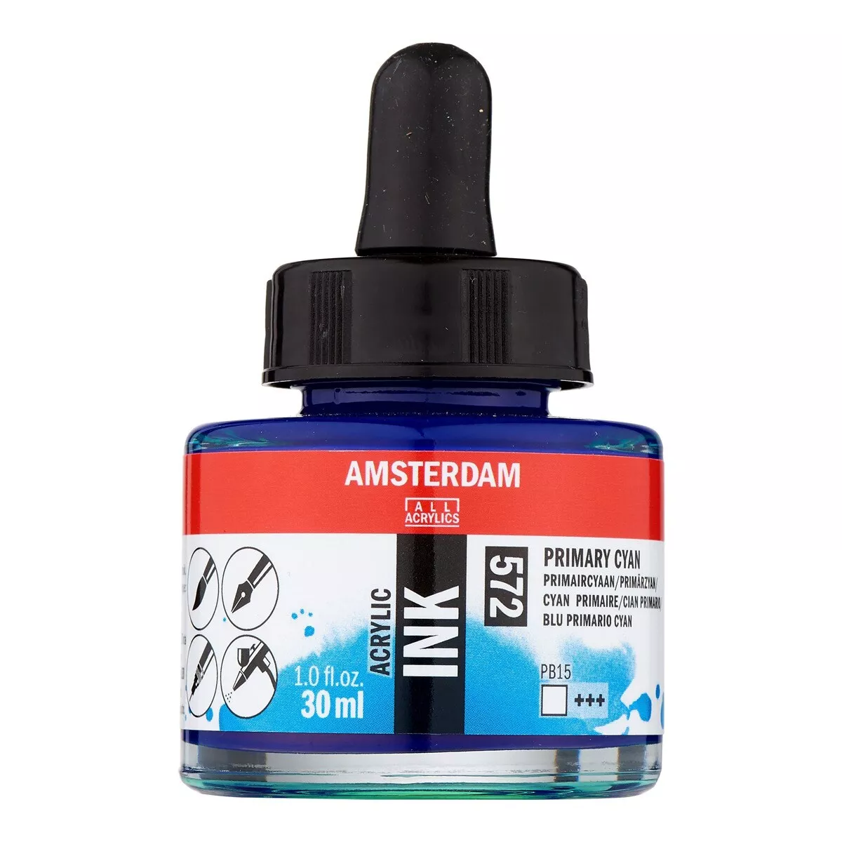 Amsterdam - Bote De Tinta Acrílica De 30 Ml Ámsterdam Cian Primario barato