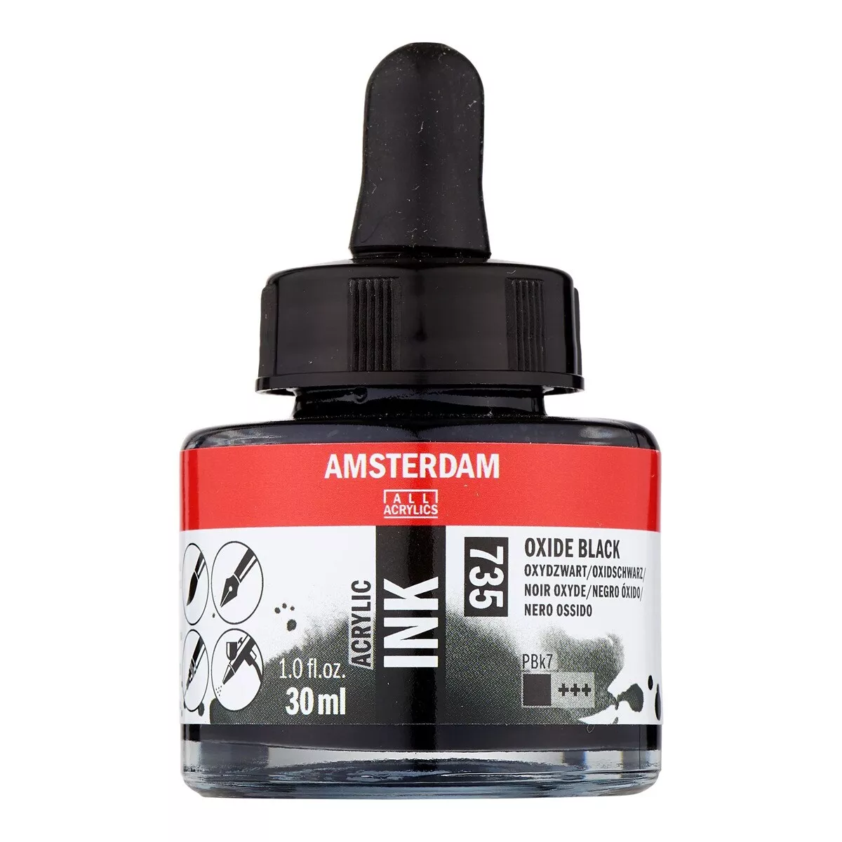 Amsterdam - Bote De Tinta Acrílica De 30 Ml Ámsterdam Negro Óxido En Oferta Amsterdam - Bote De Tinta Acrílica De 30 Ml Ámsterdam Negro Óxido Barato