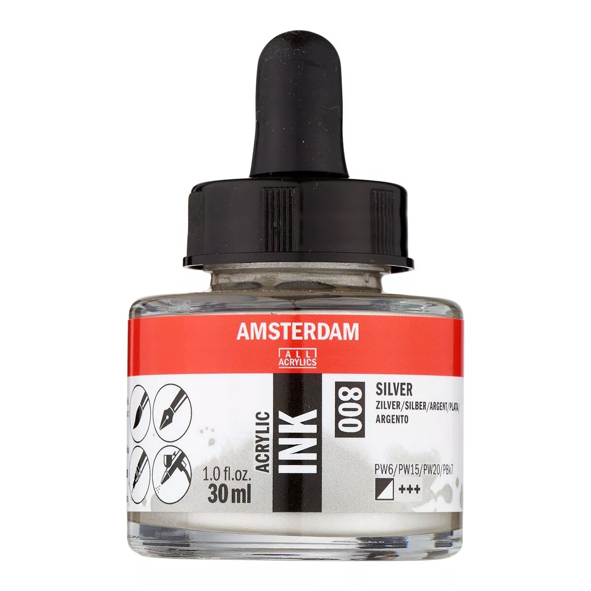 Amsterdam - Bote De Tinta Acrílica De 30 Ml Ámsterdam Plata En Oferta Amsterdam - Bote De Tinta Acrílica De 30 Ml Ámsterdam Plata Barato