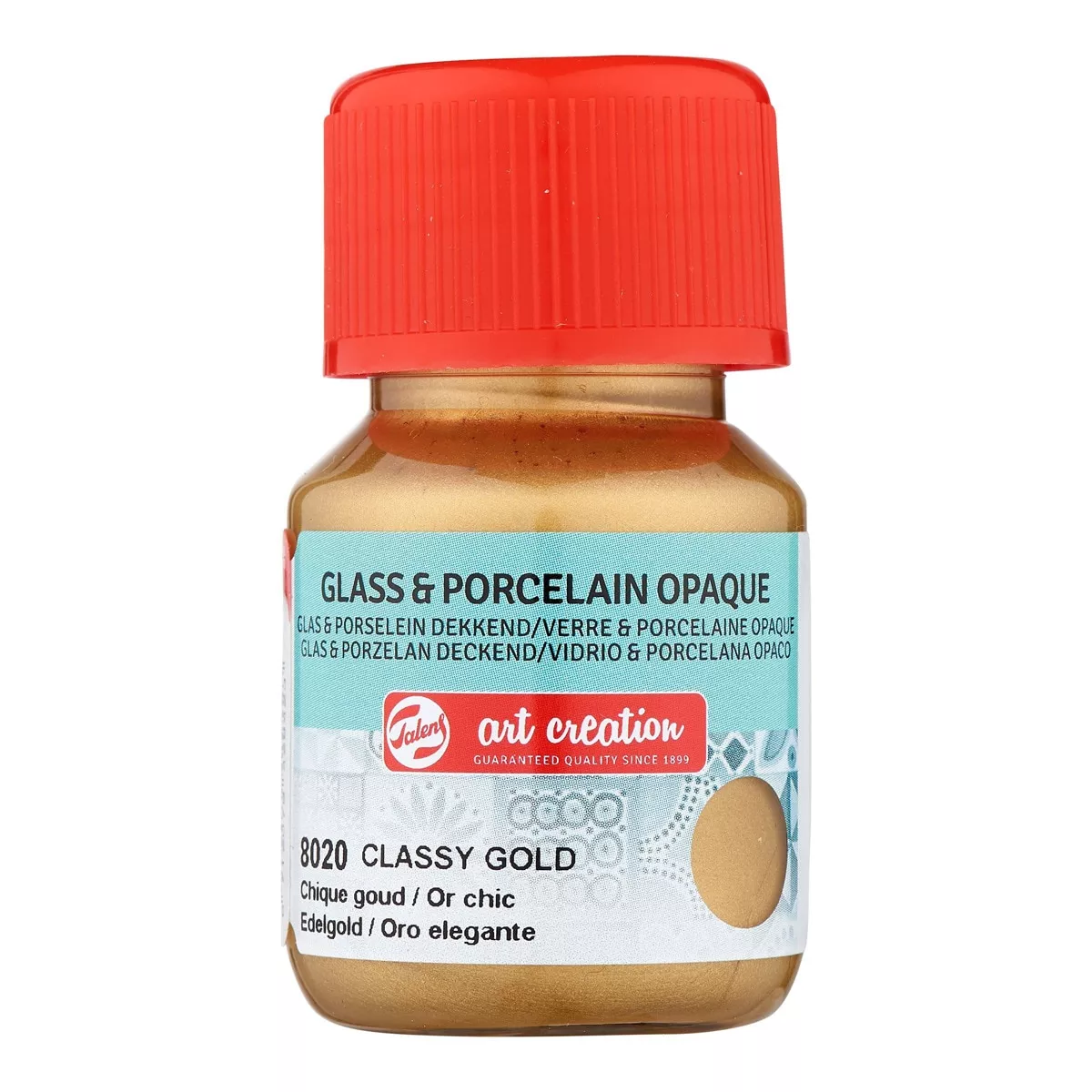 Art Creation - Bote De Pintura Opaca Para Vidrio Y Porcelana De 30 Ml Oro Elegante barato
