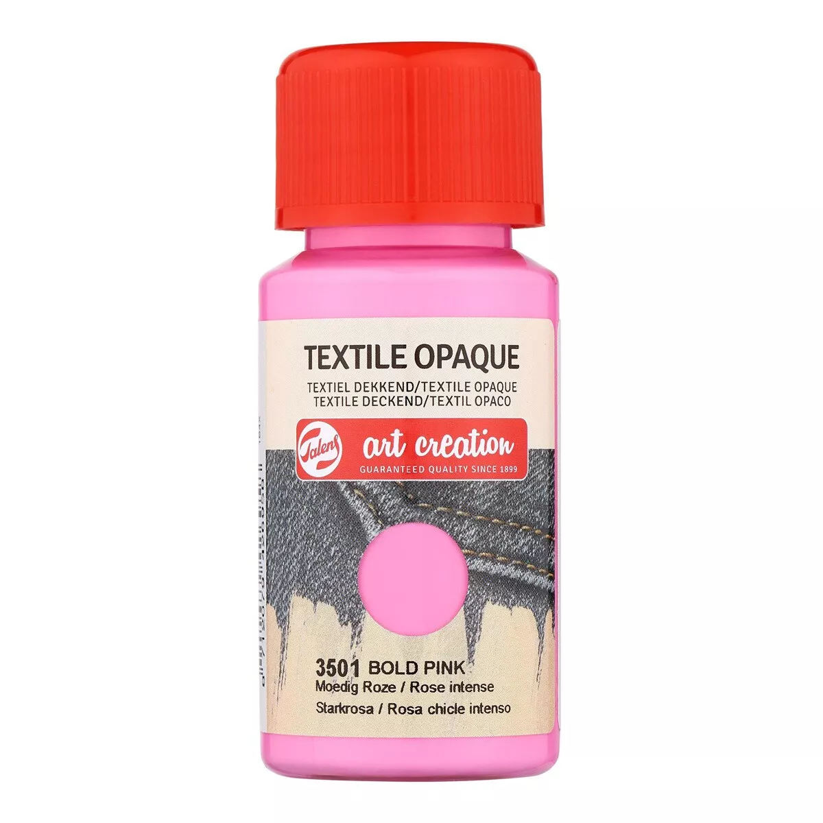 Art Creation - Bote De Pintura Textil Opaca De 50 Ml Rosa Chicle Intenso barato