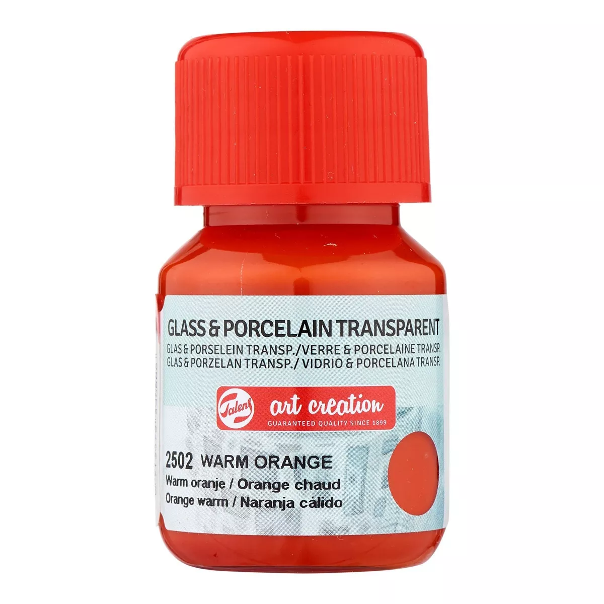 Art Creation - Bote De Pintura Transparente Para Vidrio Y Porcelana De 30 Ml Naranja Cálido barato