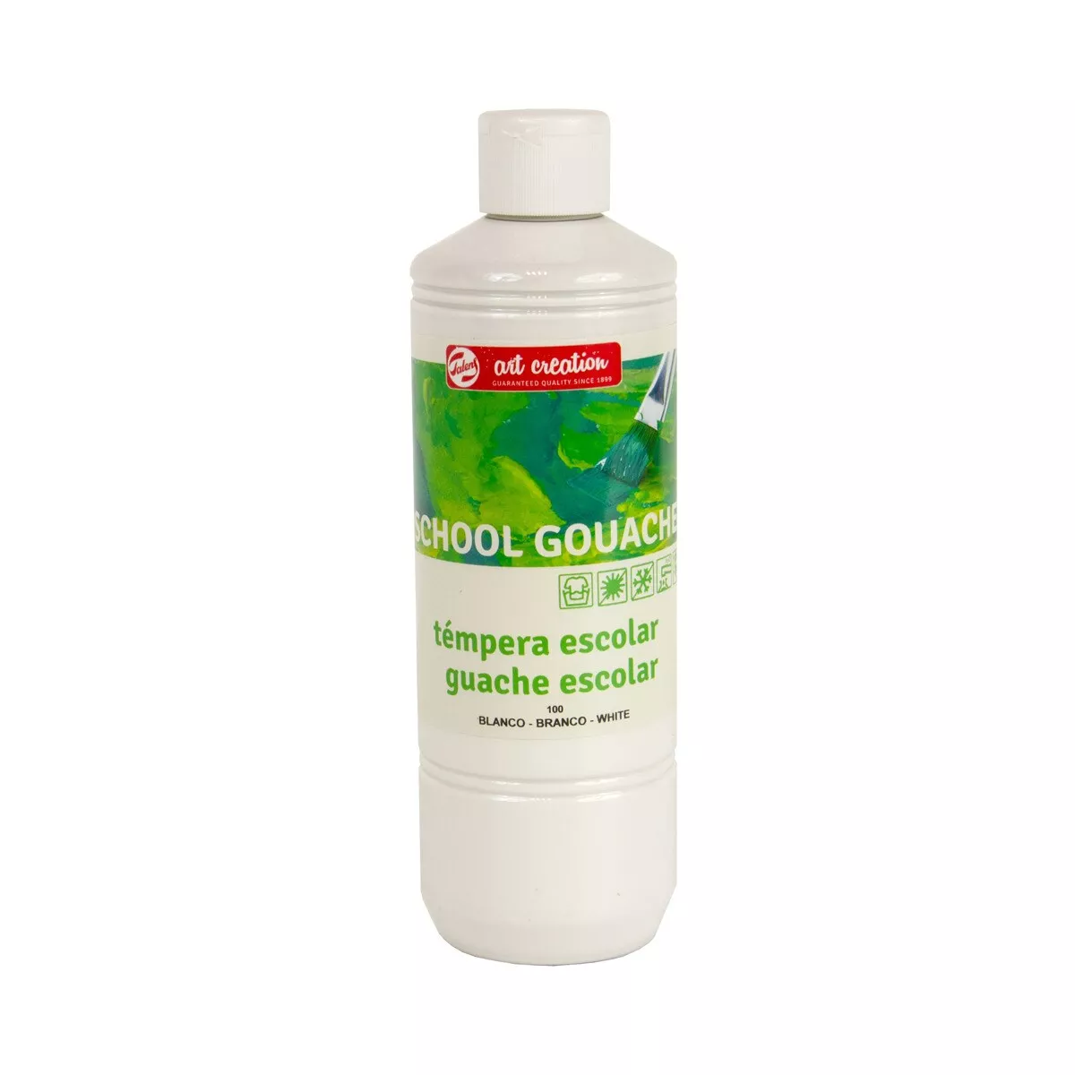 Art Creation - Bote De Témpera Escolar De 500 Ml Blanco En Oferta Art Creation - Bote De Témpera Escolar De 500 Ml Blanco Barato