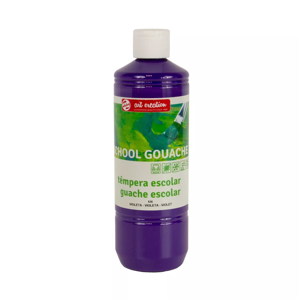 Art Creation - Bote De Témpera Escolar De 500 Ml Violeta En Oferta Art Creation - Bote De Témpera Escolar De 500 Ml Violeta Barato