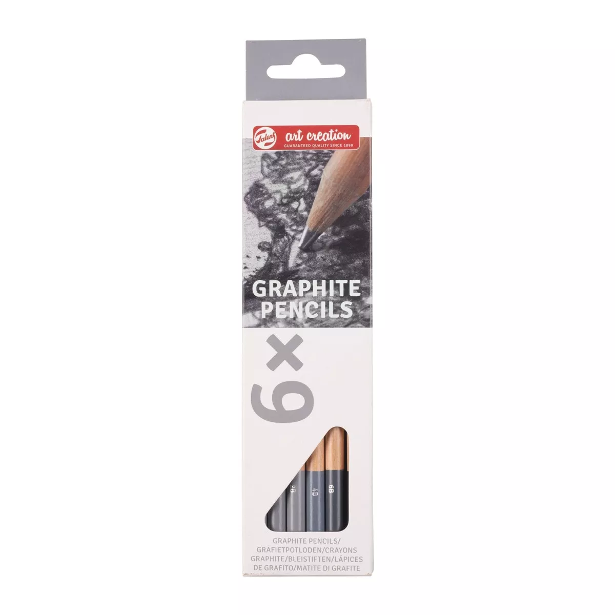 Art Creation - Estuche De Cartón Con 6 Lápices De Grafito De Diferentes Durezas Multicolor barato