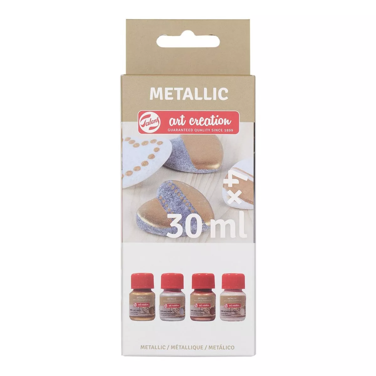 Art Creation - Set 4 Botes Pintura Metalizada Talens Multicolor En Oferta Art Creation - Set 4 Botes Pintura Metalizada Talens Multicolor Barato
