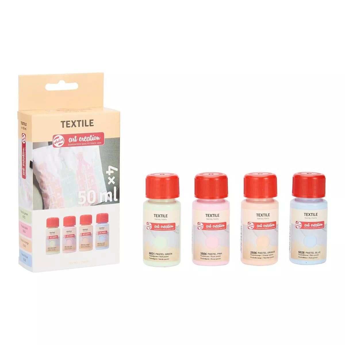 Art Creation - Set 4 Botes Pintura Textil Talens Multicolor En Oferta Art Creation - Set 4 Botes Pintura Textil Talens Multicolor Barato