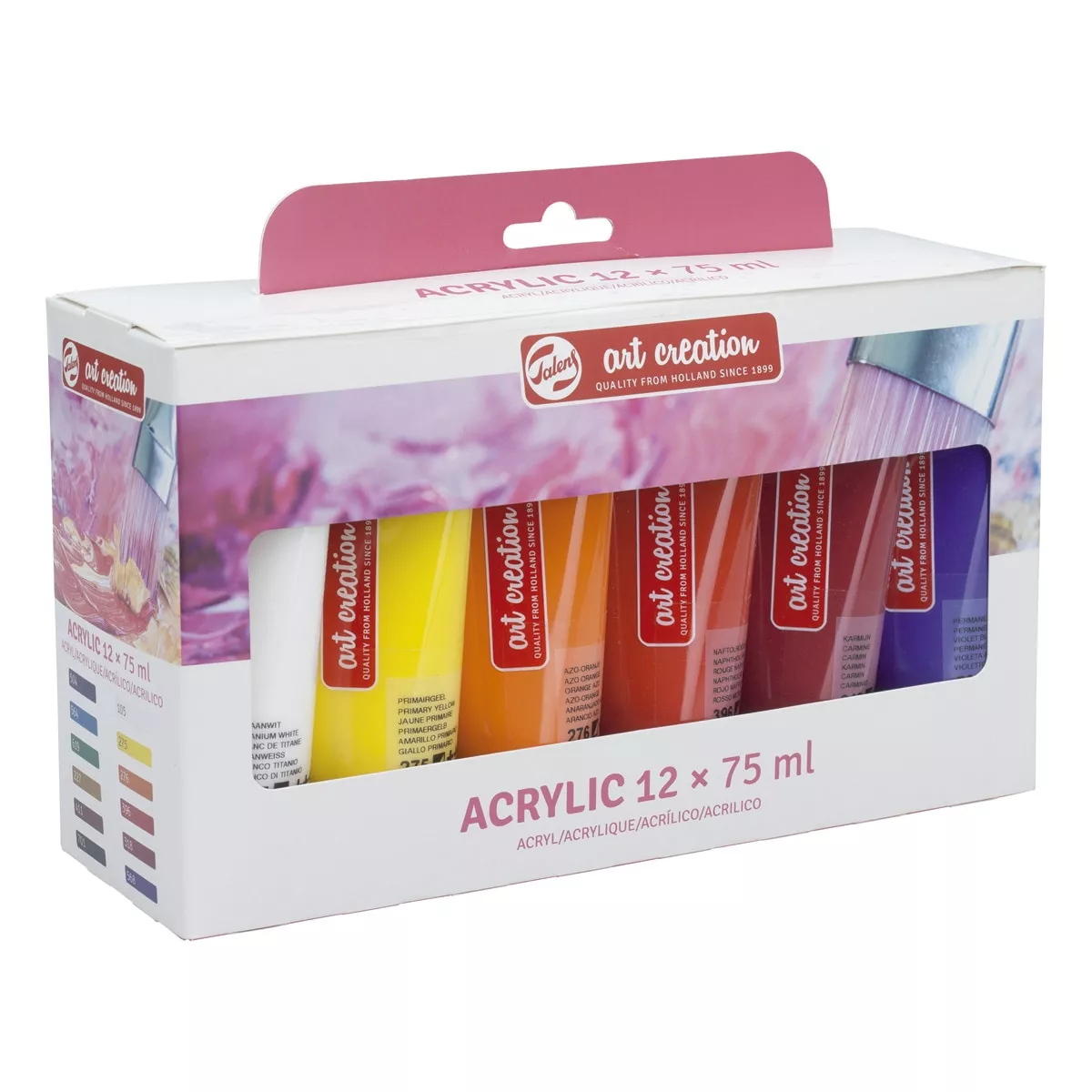 Art Creation - Set De Doce Tubos De Pintura Acrílica Artcreation De 75 Ml Varios Colores Artcreation Multicolor En Oferta Art Creation - Set De Doce Tubos De Pintura Acrílica Artcreation De 75 Ml Varios Colores Artcreation Multicolor Barato