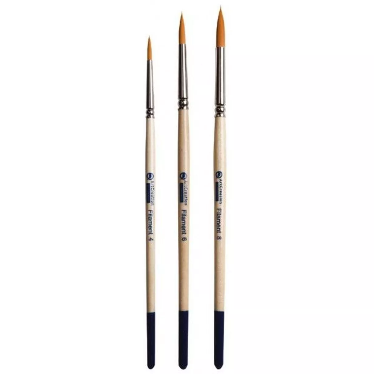 Art Creation - Set De Tres Pinceles Artcreation Mango Corto Para Acuarela Y Tempera Artcreation Blanco En Oferta Art Creation - Set De Tres Pinceles Artcreation Mango Corto Para Acuarela Y Tempera Artcreation Blanco Barato