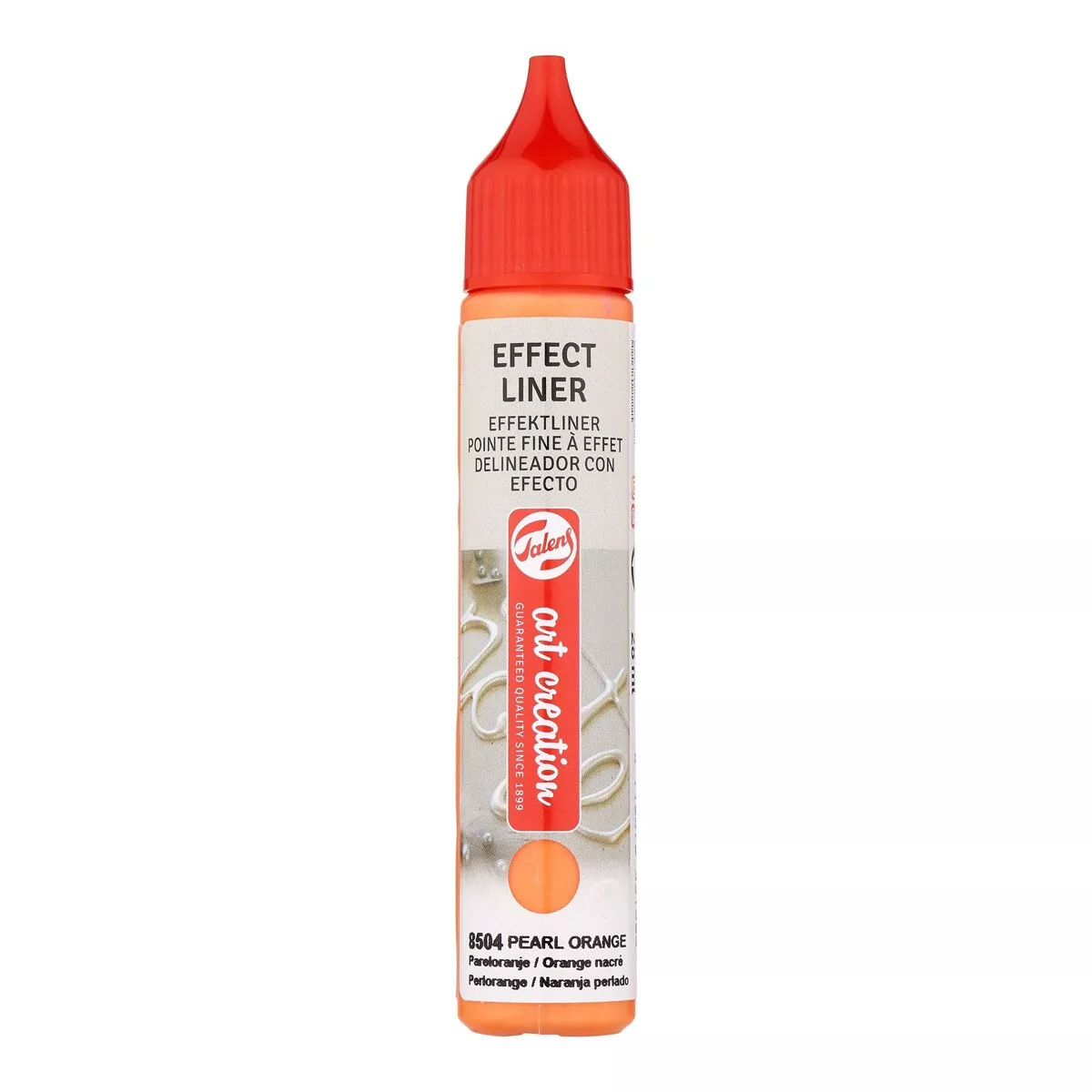 Art Creation - Tubo De Pintura Delineador Con Efecto De 28 Ml Naranja Perlado barato
