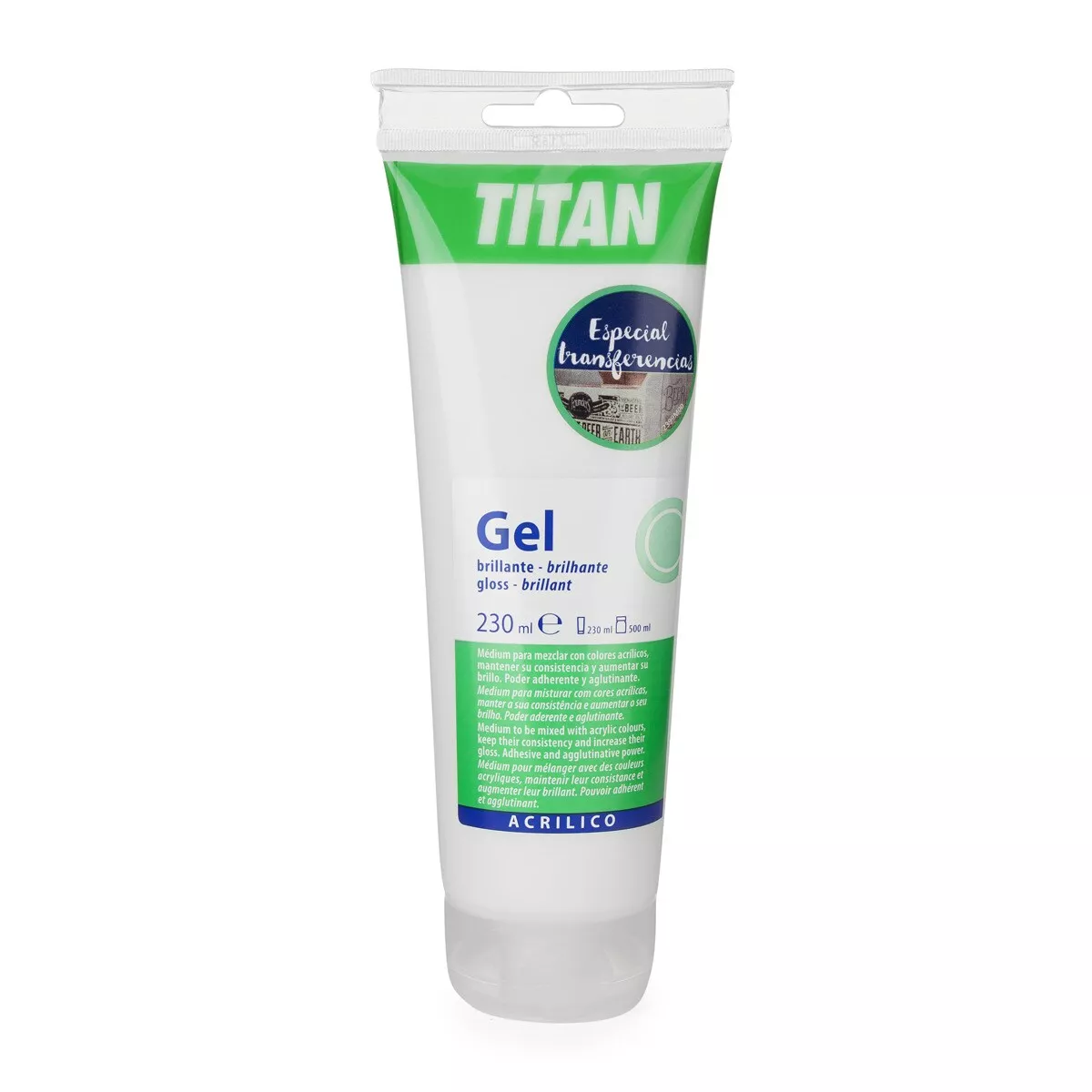 Arts TITAN - Gel Acrílico Brillante TITAN Arts Tubo De 230ml barato