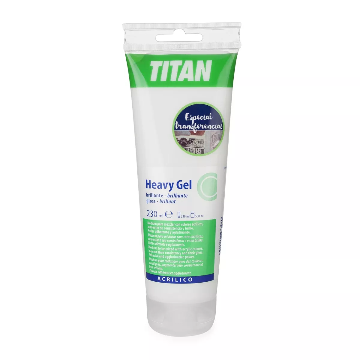 Arts Titan - Heavy Gel Acrílico Brillante Titan Arts Tubo De 230Ml En Oferta Arts Titan - Heavy Gel Acrílico Brillante Titan Arts Tubo De 230Ml Barato