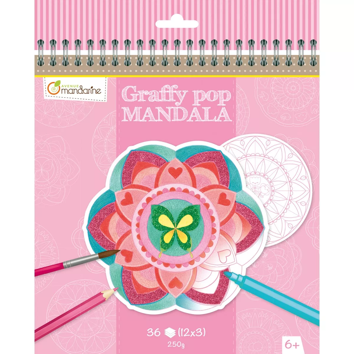 Avenue Mandarine - Graffy Pop Mandala, Chica Rosa En Oferta Avenue Mandarine - Graffy Pop Mandala