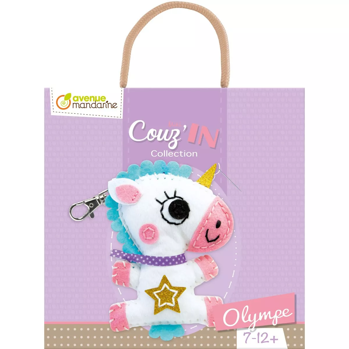 Avenue Mandarine - Kit Coser Llavero Unicornio Fieltro Unicornio En Oferta Avenue Mandarine - Kit Coser Llavero Unicornio Fieltro Unicornio Barato