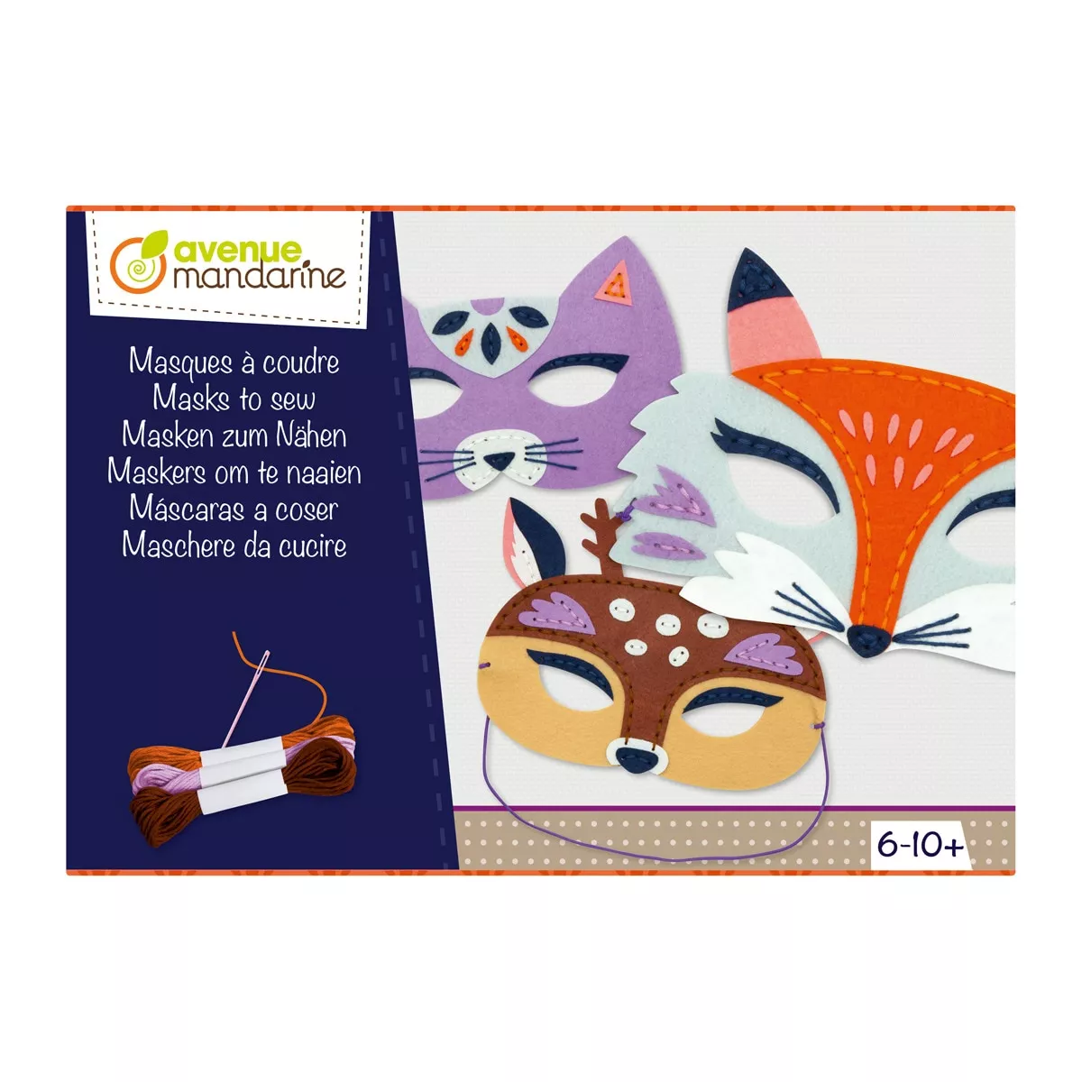 Avenue Mandarine - Kit Creativo Realiza Tres Mascaras Animales Fieltro barato