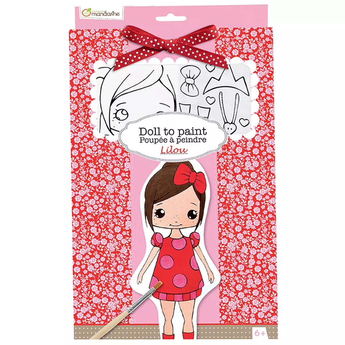 Avenue Mandarine - Kit Pintar Muñeca Lilou Rojo En Oferta Avenue Mandarine - Kit Pintar Muñeca Lilou Rojo Barato