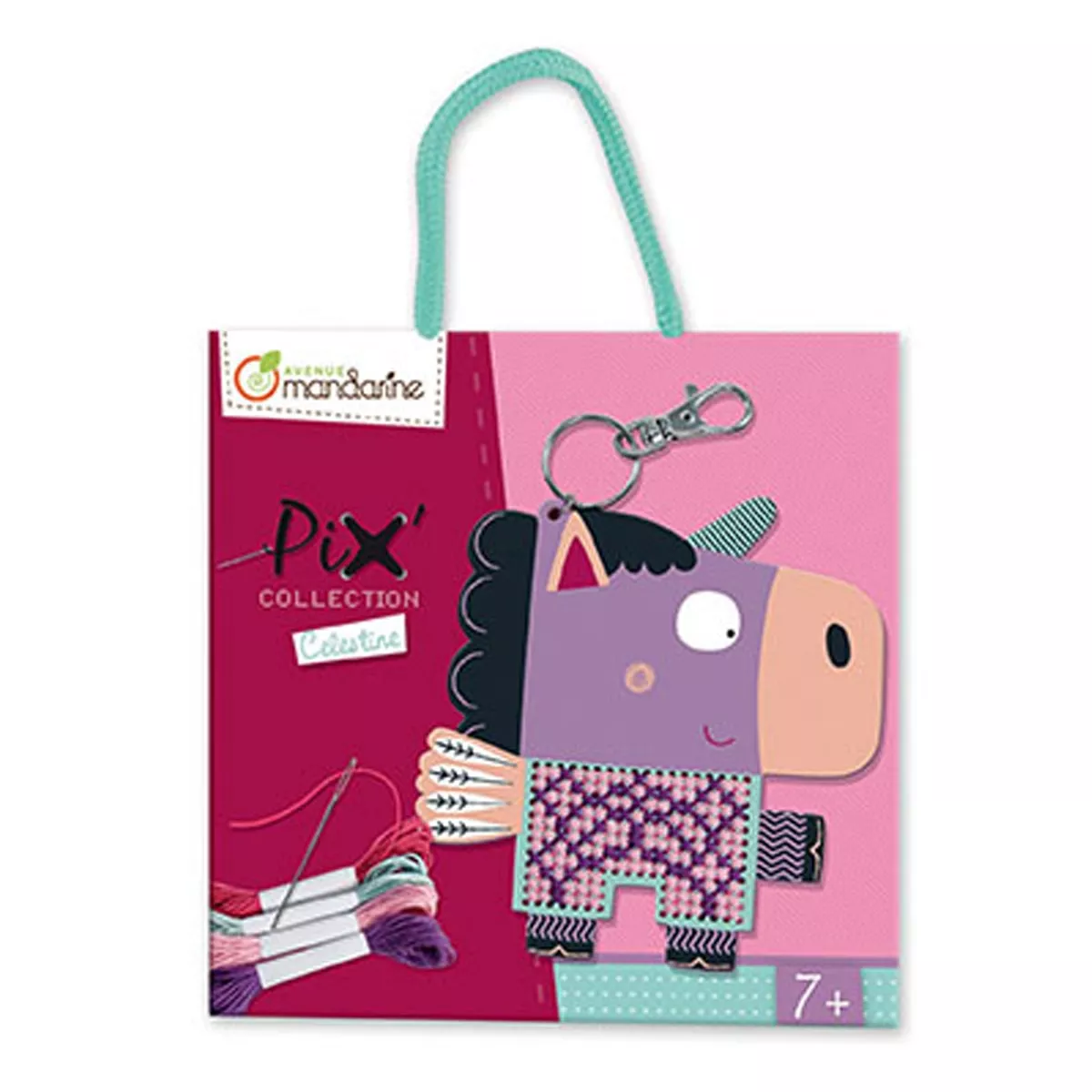 Avenue Mandarine - Kit Punto De Cruz Llavero Vaca En Oferta Avenue Mandarine - Kit Punto De Cruz Llavero Vaca Barato