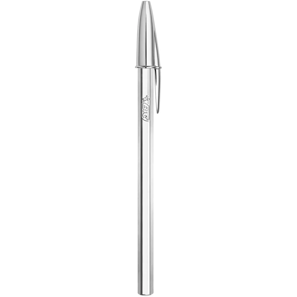 BIC - Bolígrafo Cristal Shine Con Cuerpo Plateado