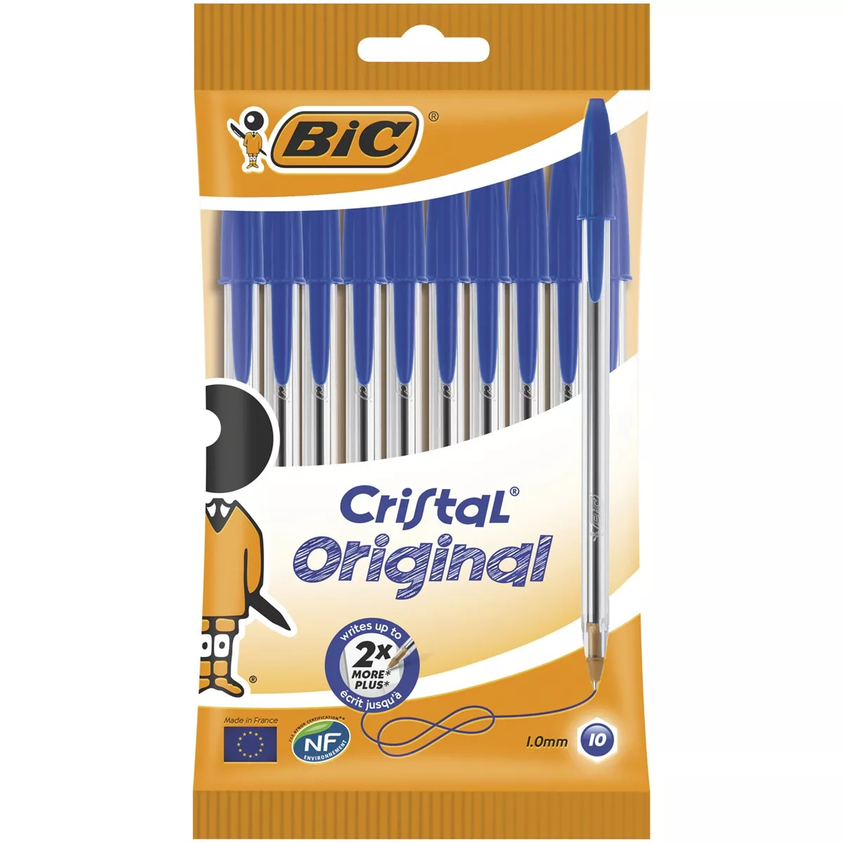 Bic - Bolígrafos Cristal Original Azul Punta Media Pack De 10 En Oferta Bic - Bolígrafos Cristal Original Azul Punta Media Pack De 10 Barato