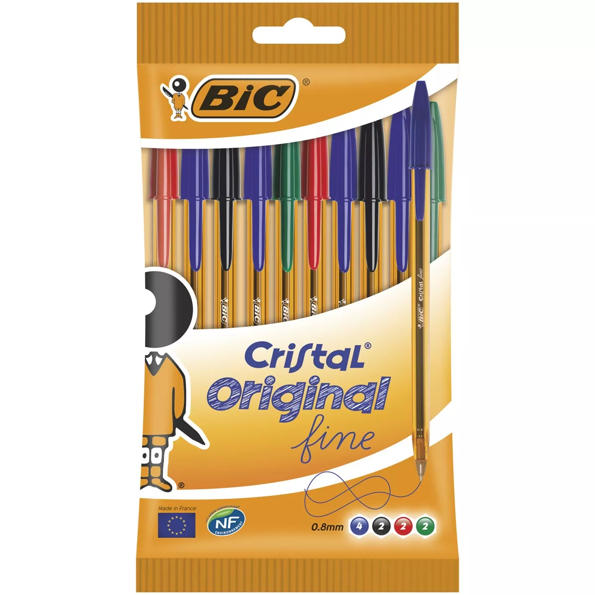 Bic - Bolígrafos De Colores Cristal Fine Punta Fina Pack De 10 En Oferta Bic - Bolígrafos De Colores Cristal Fine Punta Fina Pack De 10 Barato